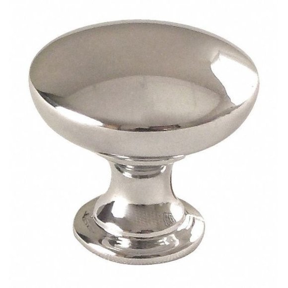 Round Shape Cabinet Knob Chrome Set of 5 - Picture 1 of 6